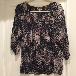 Rebecca Taylor animal print blouse
